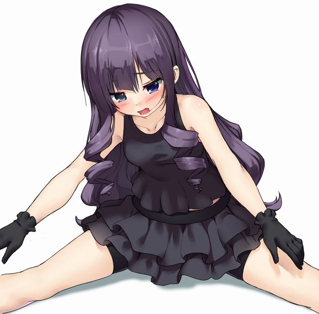 パンチラ対策でスカートの中にスパッツ履いてるロリ少女のスパッツのラインが嬉しい二次エロ画像-3