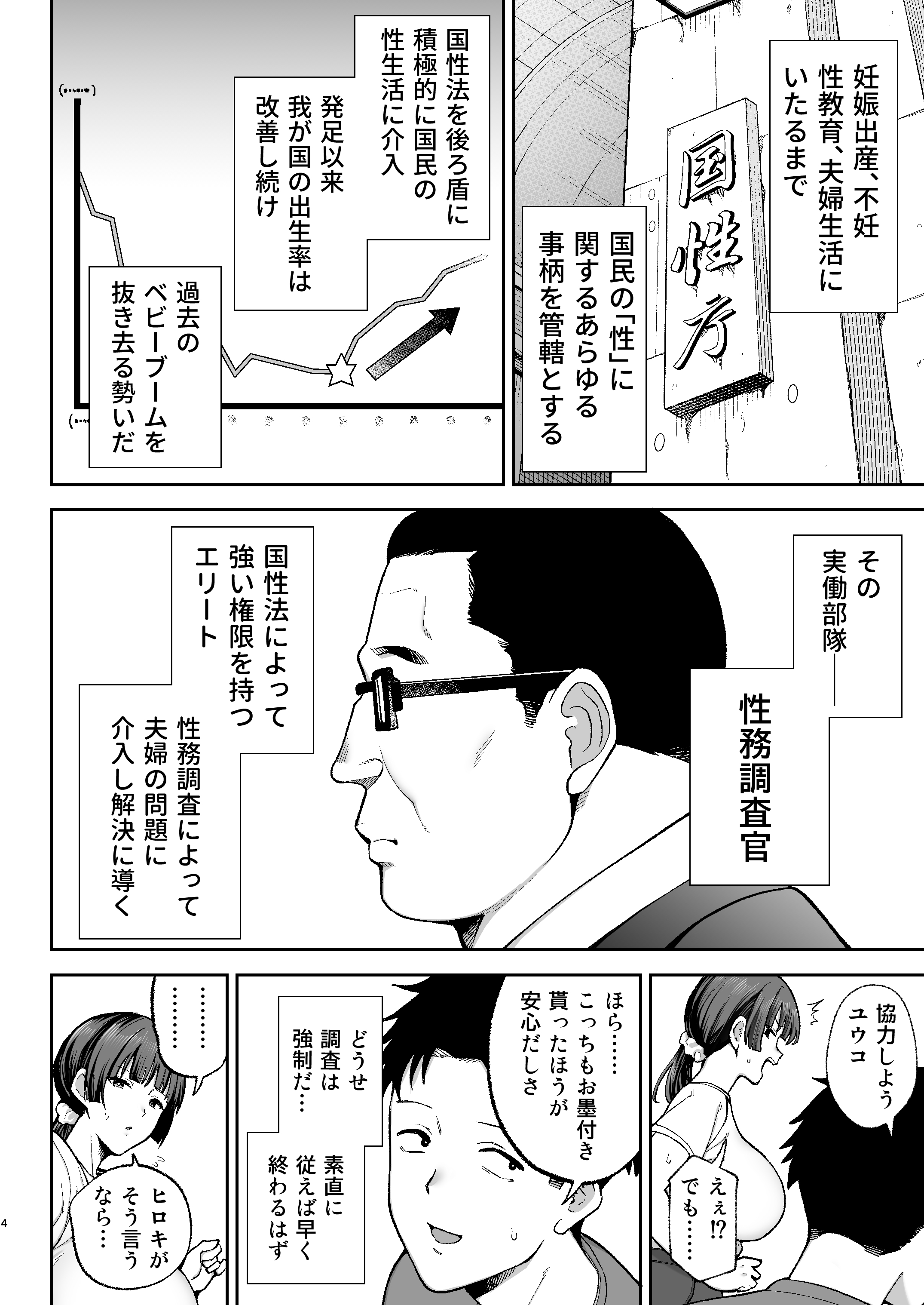 【オリジナル】性務調査は突然に。 ～愛する妻への生ハメ調査～【エロ漫画同人誌】
